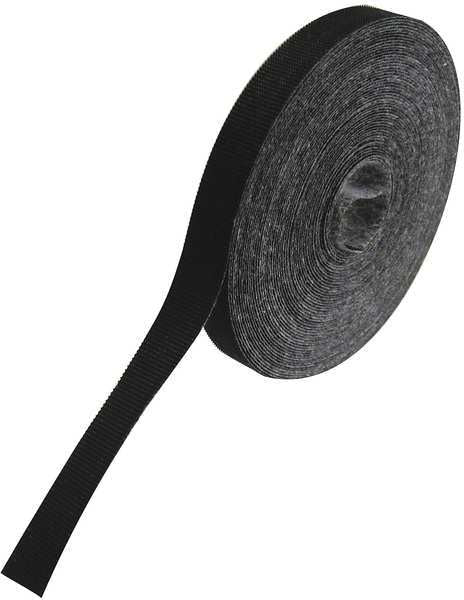 75 ft L Cut-to-Length Hook-&-Loop Cable Tie BK