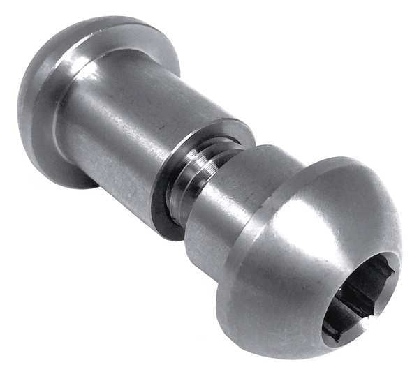 Binding Barrel, M4, 5/8 in Brl Lg, 15/64 in Brl Dia, 18-8 Stainless Steel Plain