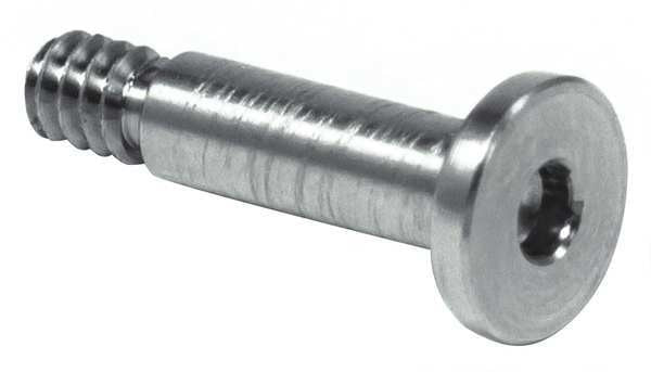 Shoulder Screw, #4-40 Thr Sz, 5/32 in Thr Lg, 1/2 in Shoulder Lg, 316 Stainless Steel