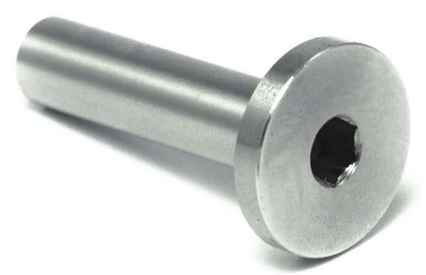Binding Barrel, #10-24, 1 1/4 in Brl Lg, 1/4 in Brl Dia, Stainless Steel Plain