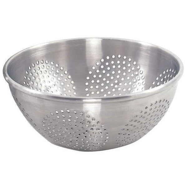 Colander, 12 qt., 5-1/2 in. H, Aluminum