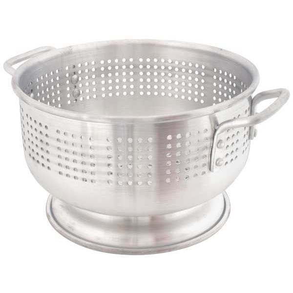 Colander, 12 qt., 7-3/4 in. H, Aluminum