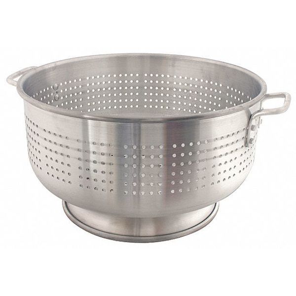 Colander, 30 qt., 9-3/4 in. H, Aluminum
