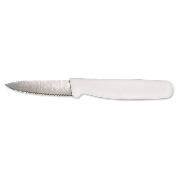 Paring Knife, Serrated, 3-1/2 in. L, White