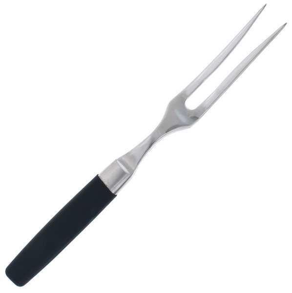 Fork, Black, 15-1/2 in. L, Stainless Steel