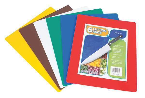 Six-Piece Cutting Board Set, 15 in. L, PK6