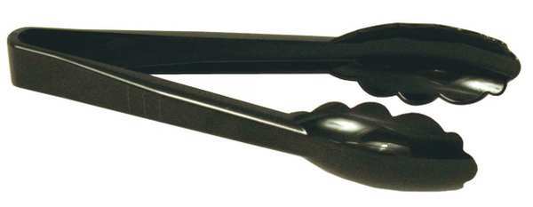 Tong, Black, 12 in. L, Plastic
