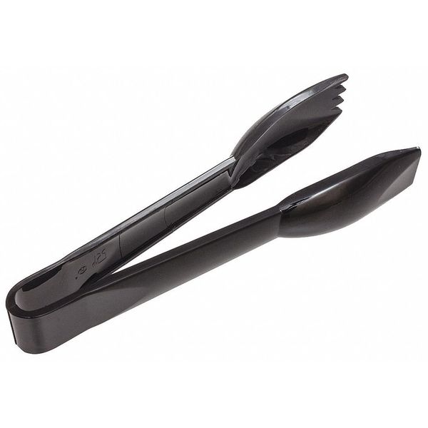 Tong, Black, 6-1/2 in. L, Plastic