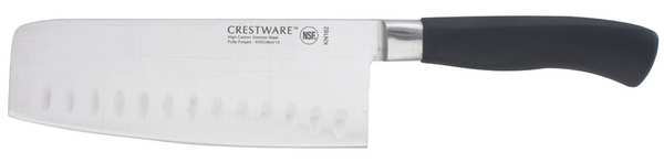 Cleaver, Serrated, 7 in. L, Black