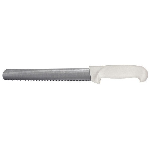 Slicer Knife, Serrated, 10 in. L, White