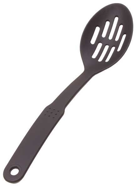 Slotted Spoon, Black, 12 in. L