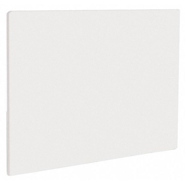 Cutting Board, 18 in.L, White, Polyethylene