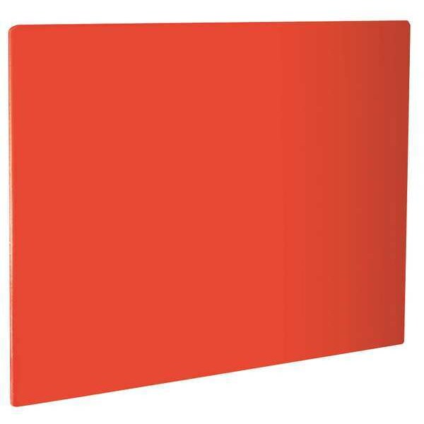 Cutting Board, 20 in. L, Red, Polyethylene