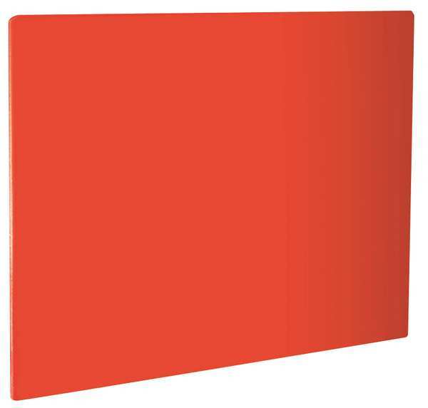 Cutting Board, 24 in. L, Red, Polyethylene