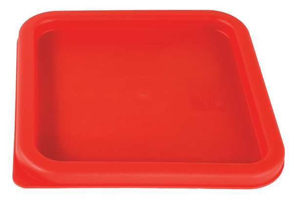 Square Storage Container Lid, Red