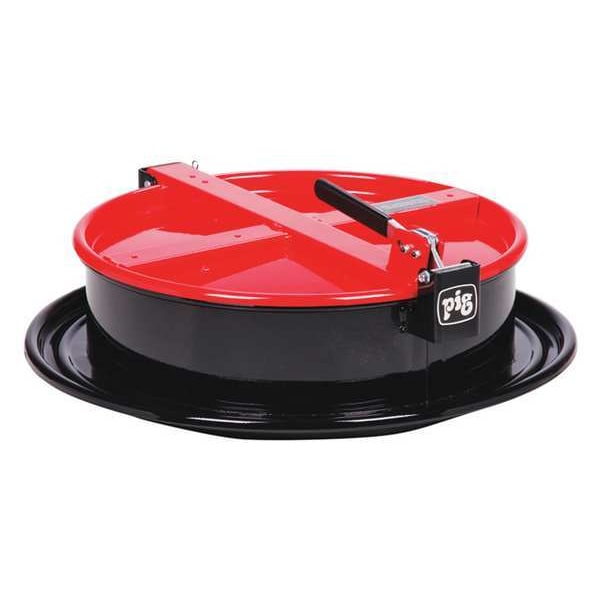 Drum Funnel, Steel, 6-3/4 in. H, Red