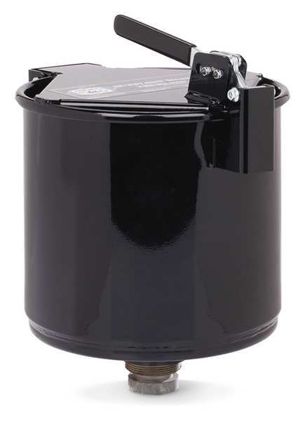 Drum Funnel, Steel, 15-5/8 in. H, Black