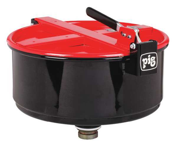 Drum Funnel, Steel, 13-9/32 in. H, Red