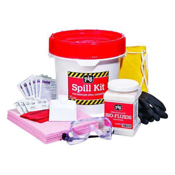 Bodily Fluids Absorbent Kit, White, Pail