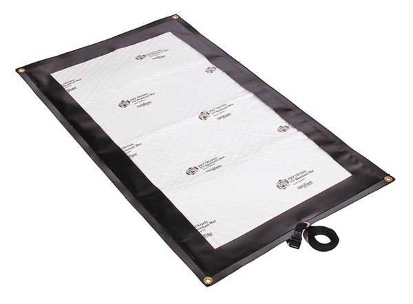 Drip Pan Kit, 2.85 gal Spill Capacity, polypropylene