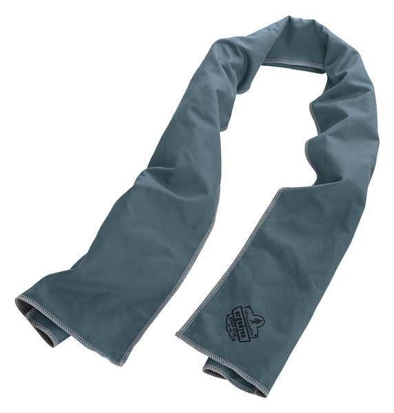 Cooling Towel, Gray, 40-7/8inL x 9-3/4inW