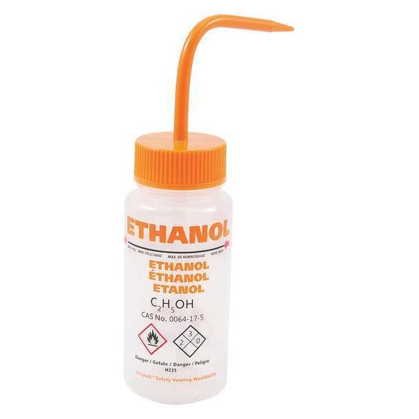Translucent, 250 mL. Wash Bottle, 5 Pack