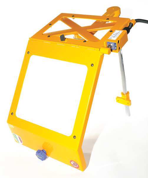 Lathe Chip Shield, 14-3/8 in. H, Yellow