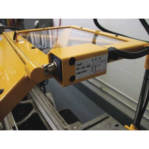 Lathe Chip Shield, 13-25/32 in. H, Yellow