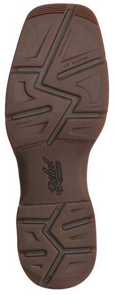 Size 8.5 Men's Western Boot Steel Work Boot, Brown And Tan