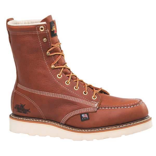 Size 8-1/2 Men's 8 in Work Boot Steel Work Boot, Light Brown