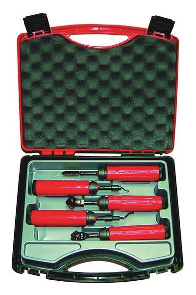 Deburring Tool Set, Plastic, HSS, w/Set B