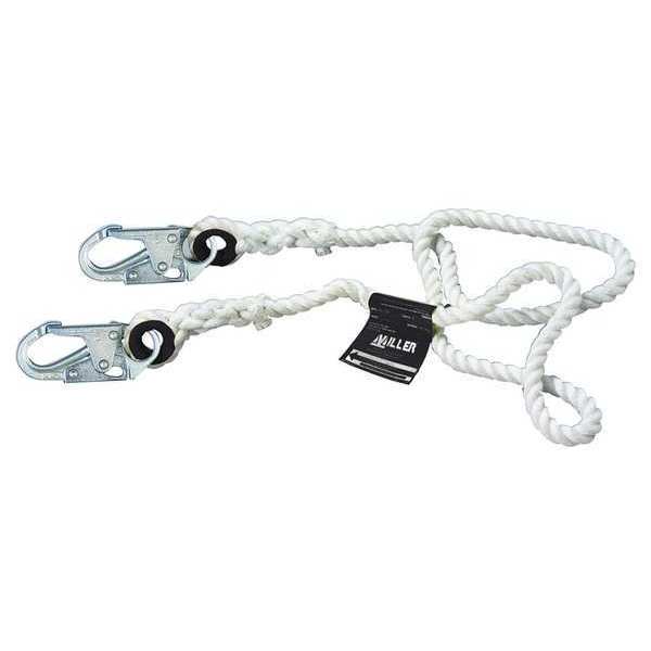 Lanyard, 6 ft., 310 lb Weight Capacity, White