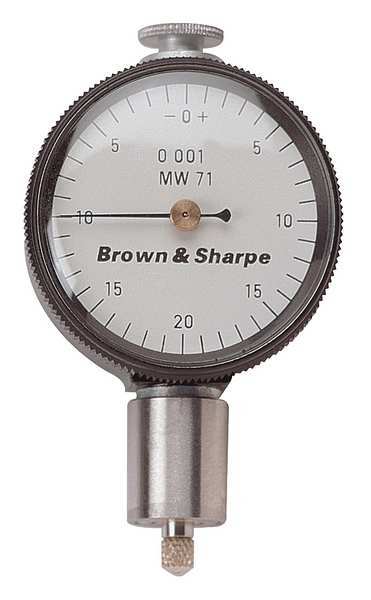 Dial Indicator, 2.250 in. Dial Size, White