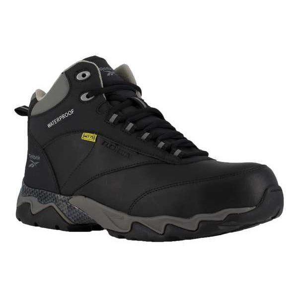 Size 10-1/2W Women's Athletic High-Top Composite Work Shoe, Black