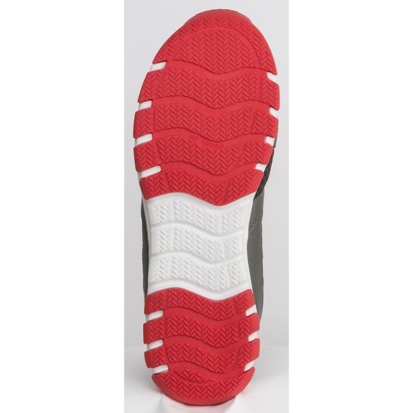 Athletic Work Shoe, 8-1/2, W, Men, Gry/Rd, PR