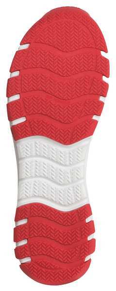 Athletic Work Shoe, 8-1/2, M, Men, Gry/Rd, PR