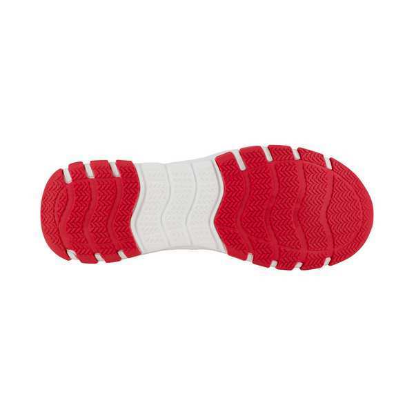Athletic Work Shoe, 8, M, Men, Gray/Red, PR