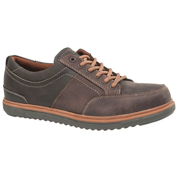 Size 11-1/2EEE Men's Oxford Shoe Steel Work Shoe, Brown