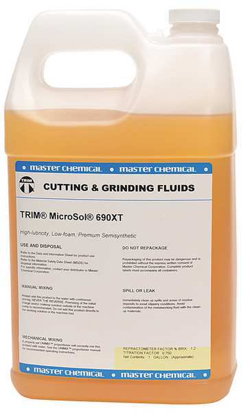 Semi-Synthetic Coolant, Amber, Jug, 1 gal.