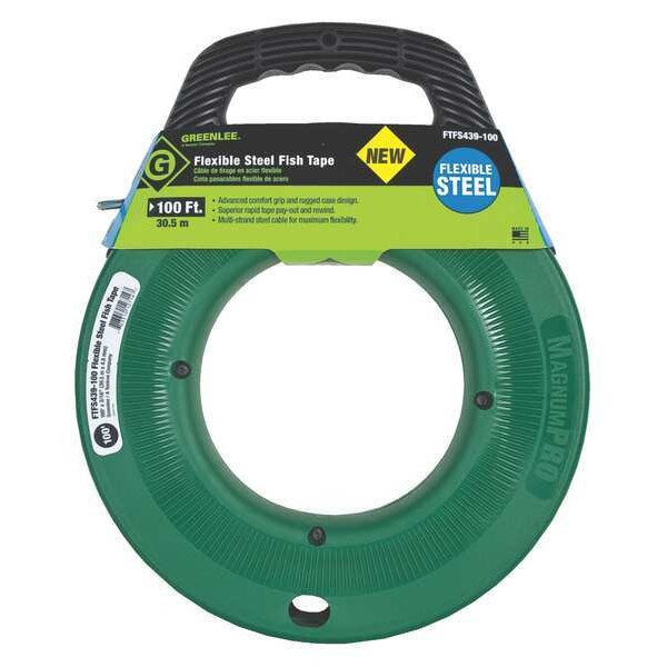 Fish Tape, Flexible Steel, 100 ft.