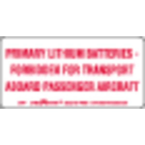 Primary Lithium Battery Label 4
