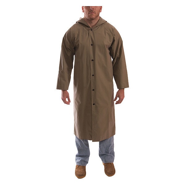 Magnaprene Flame Resistant Rain Coat, Tan, 2XL