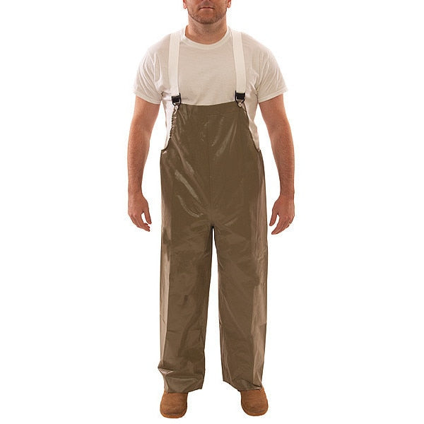 Magnaprene Flame Resistant Rain Bib Overall, Tan, M