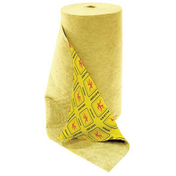 Sorbents, 46 gal/pk, Universal Absorbed, Yellow, Polypropylene