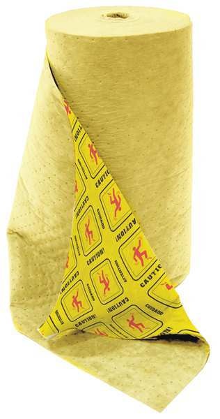 Sorbents, 59 gal/pk, Universal Absorbed, Yellow, Polypropylene