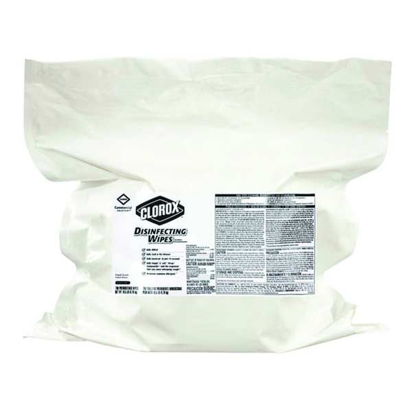Disinfecting Wipes, White, Bag, Hard Surface Disinfecting, 2 PK, 700 Wipes, 7 in x 8 in, Fresh
