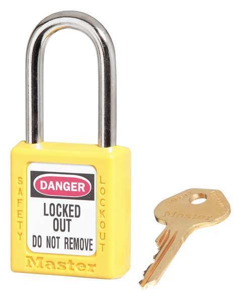 Lockout Padlock, KA, Yellow, 1-3/4