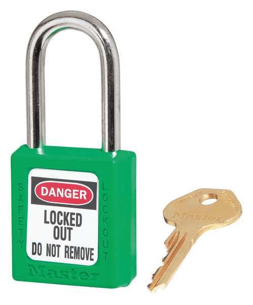 Lockout Padlock, KA, Green, 1-3/4