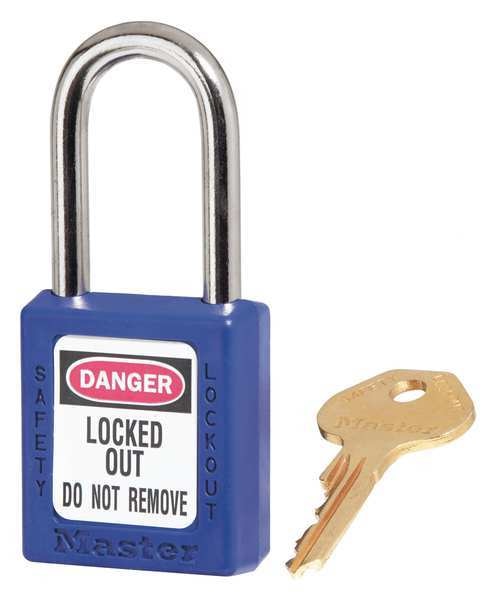 Lockout Padlock, KA, Blue, 1-3/4