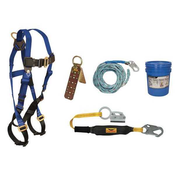 Roofer's Fall Protection Kit, Size: Universal